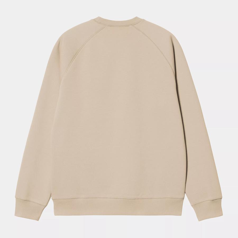 Carhartt WIP Chase Sweatshirt - Fleur De Sel / Gold