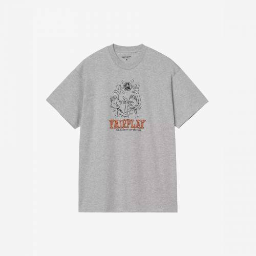 Carhartt WIP S/S Fairplay T-Shirt - Grey Heather