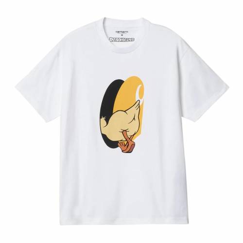Carhartt WIP S/S Deadkebab Knock Knock T-Shirt - White