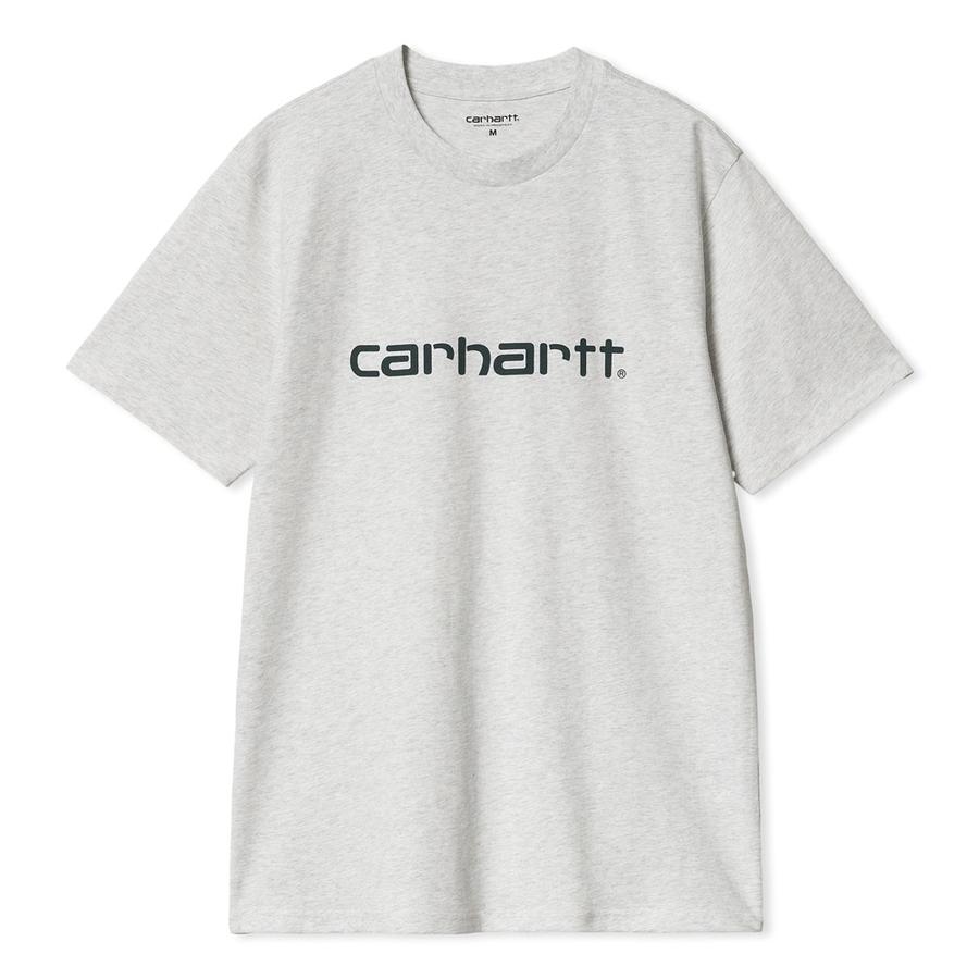 Carhartt WIP S/S Script T-Shirt - Ash Heather / Du...