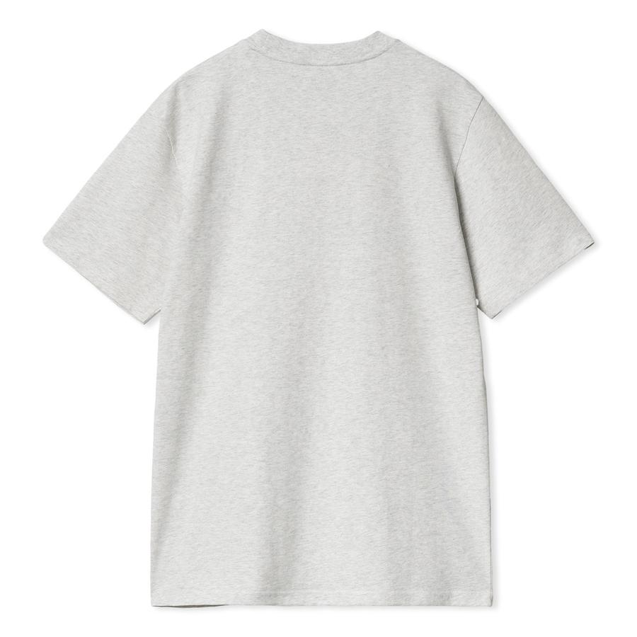 Carhartt WIP S/S Script T-Shirt - Ash Heather / Duck Blue