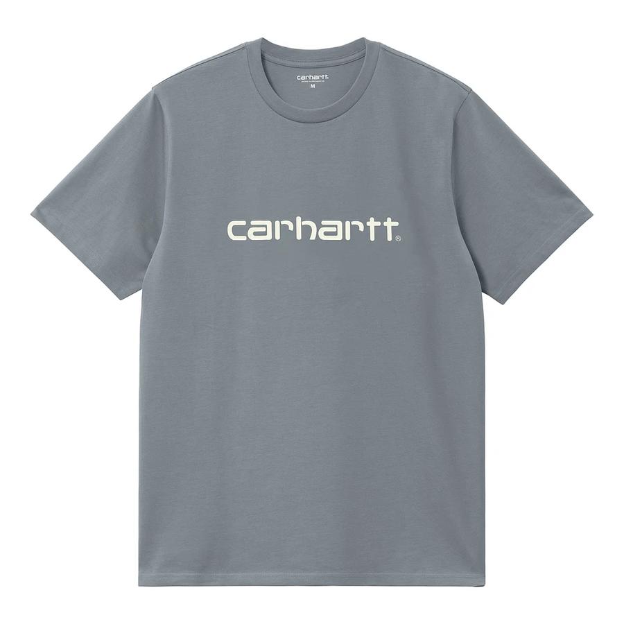 Carhartt WIP S/S Script T-Shirt - Dove Grey / Wax