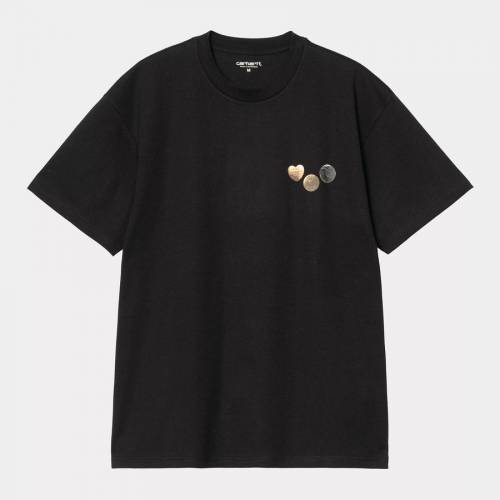 Carhartt WIP S/S Button T-Shirt - Black