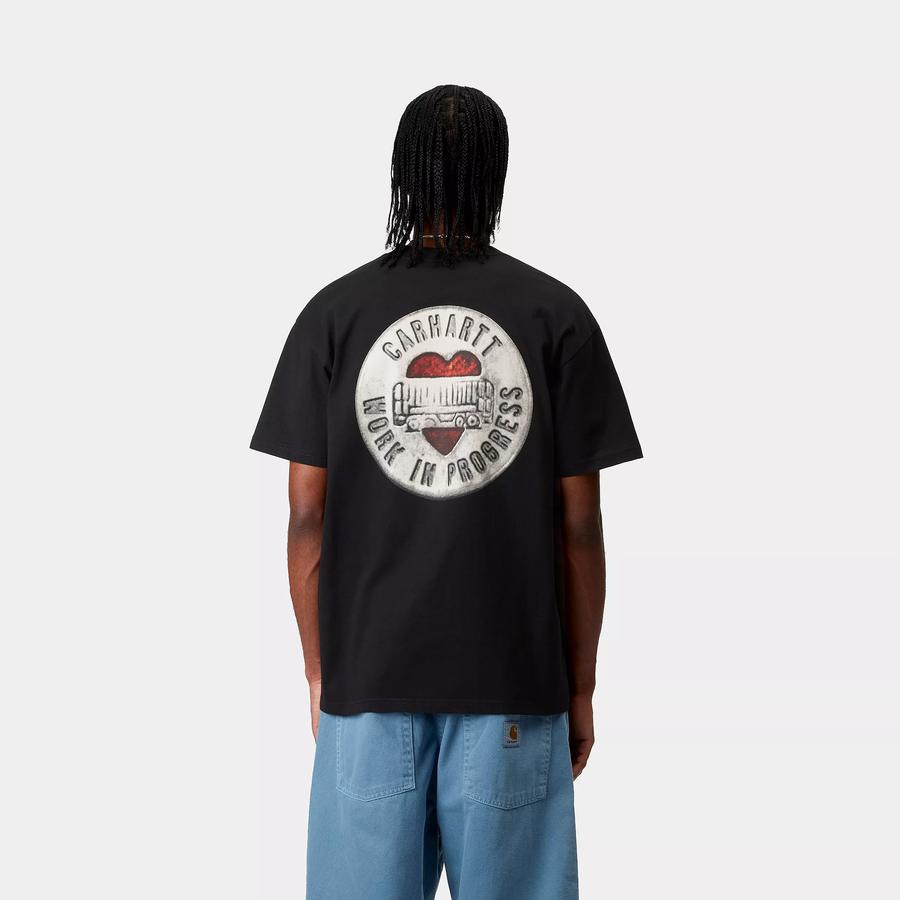 Carhartt WIP S/S Button T-Shirt - Black