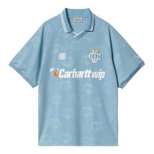 Carhartt WIP Hartt's Football T-Shirt - Heart Train Jacquard / Bluebird