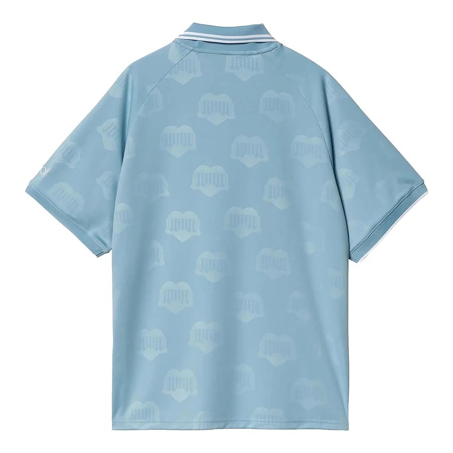 Carhartt WIP Hartt's Football T-Shirt - Heart Train Jacquard / Bluebird