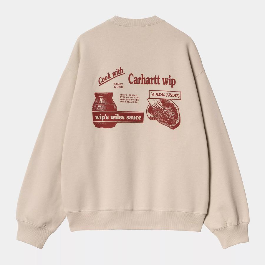 Carhartt WIP Catalogue Sweatshirt - Fleur De Sel / Desire