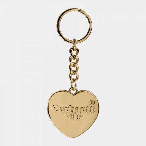 Carhartt WIP Heart Keychain - Gold