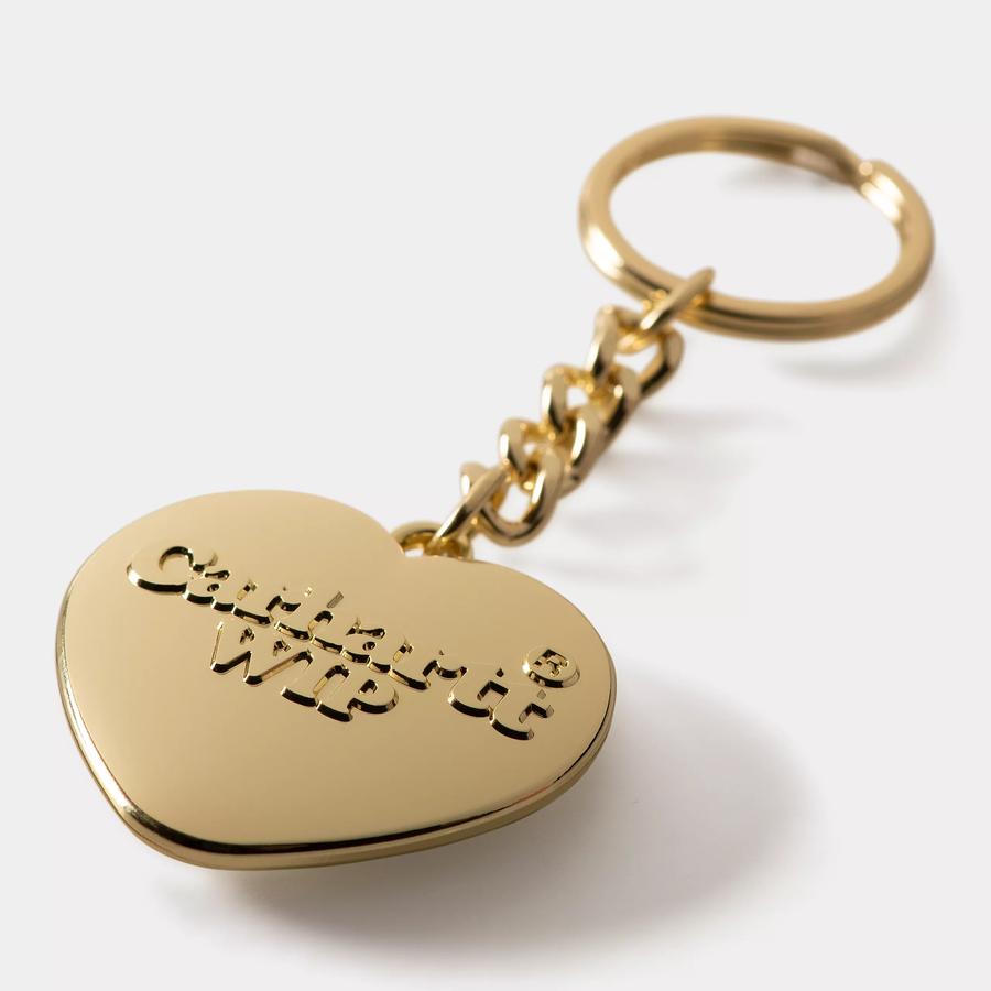 Carhartt WIP Heart Keychain - Gold