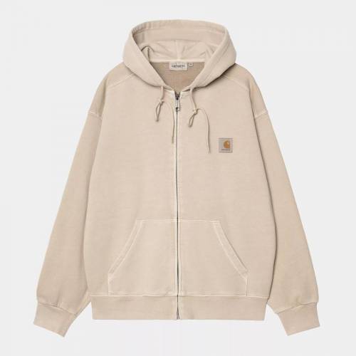 Carhartt WIP Hooded Nelson Jacket - Fleur De Sel (Garment Dyed)