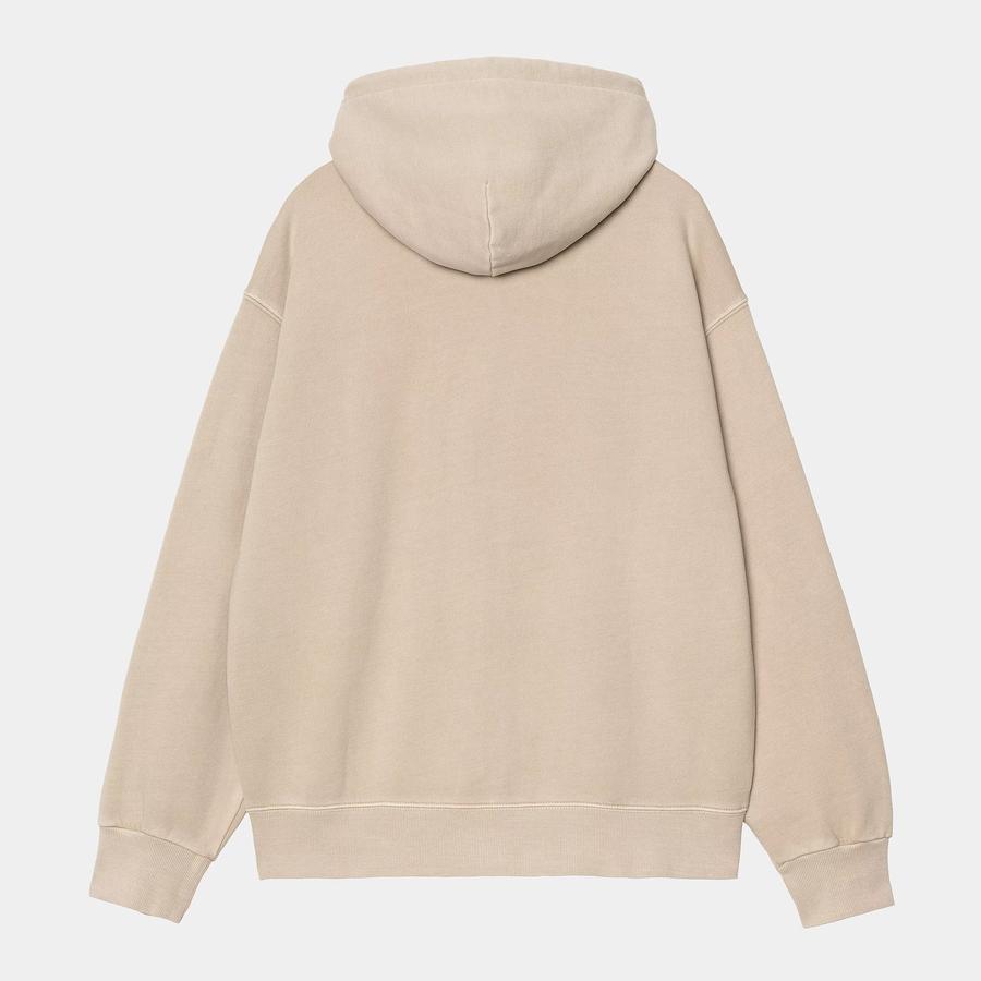 Carhartt WIP Hooded Nelson Jacket - Fleur De Sel (Garment Dyed)