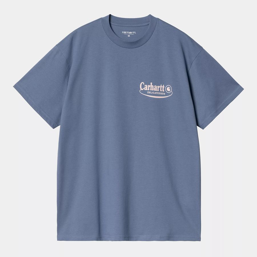 Carhartt WIP S/S Catalogue T-Shirt - Blue Iris / Air Pink