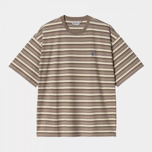 Carhartt WIP S/S Nathan Stripe T-Shirt - Branch