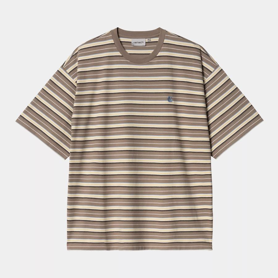 Carhartt WIP S/S Nathan Stripe T-Shirt - Branch