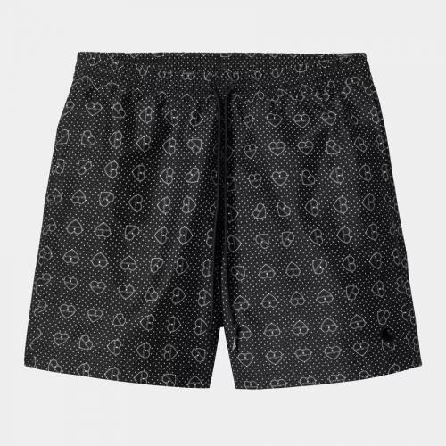 Carhartt WIP Slater Swim Trunks - Furoshiki Print / Black