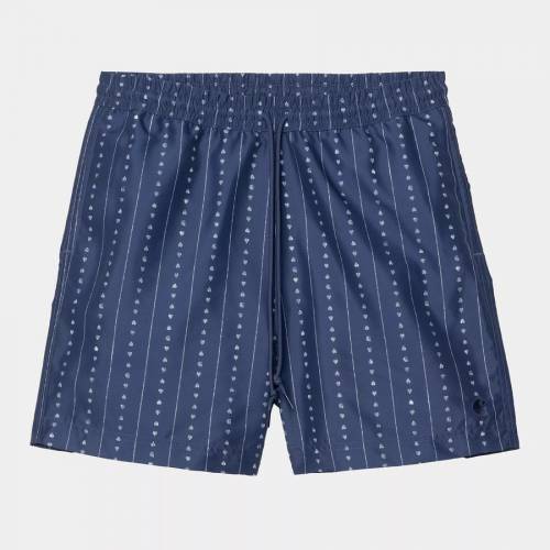 Carhartt WIP Slater Swim Trunks - Heart C Stripe Ink / Natural