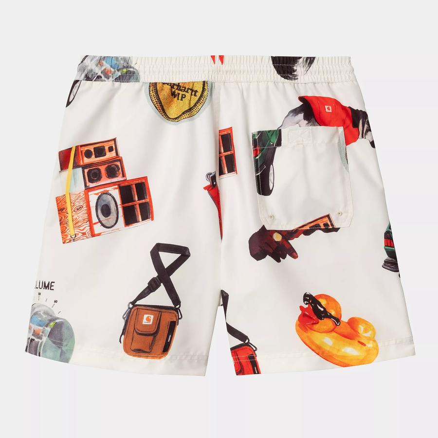 Carhartt WIP Slater Swim Trunks - Jacob Rochester Print / Wax