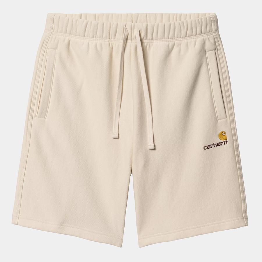 Carhartt WIP American Script Sweat Short - Natural