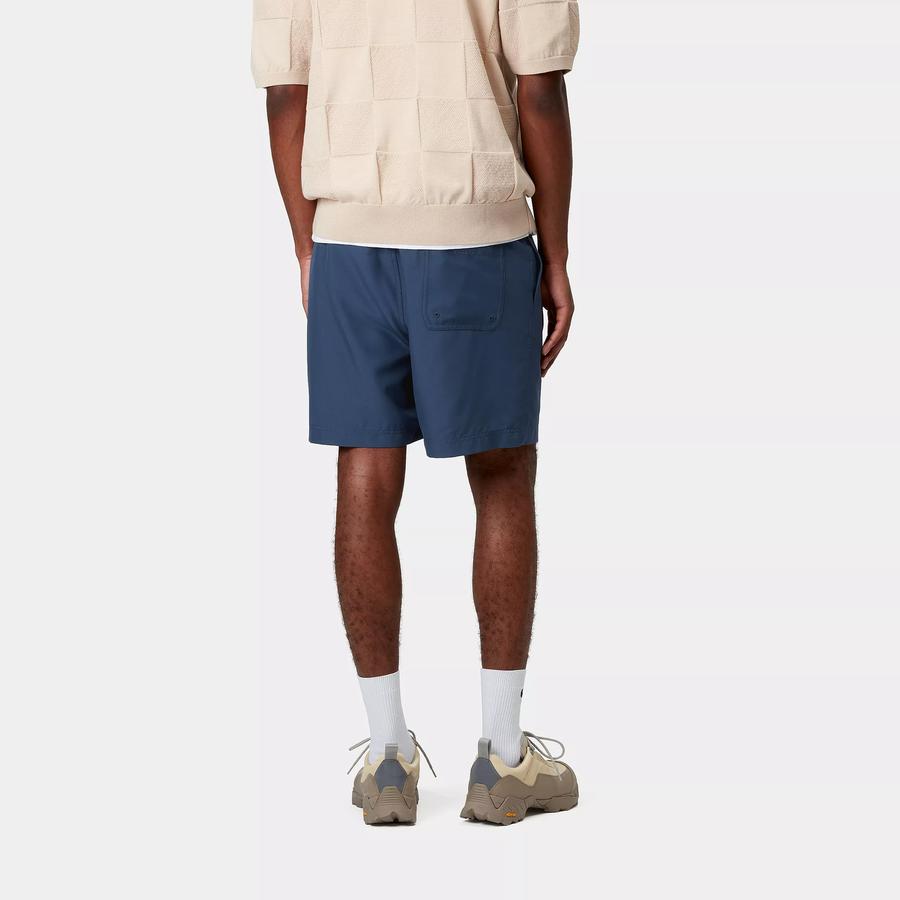 Carhartt WIP Chase Swim Trunk - Dusky Blue / Gold