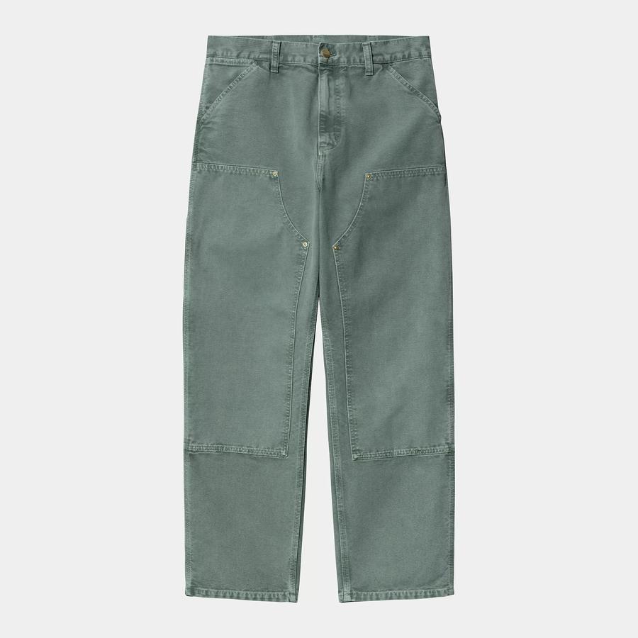 Carhartt WIP Double Knee Pant - Silver Pine (Stone Canvas)