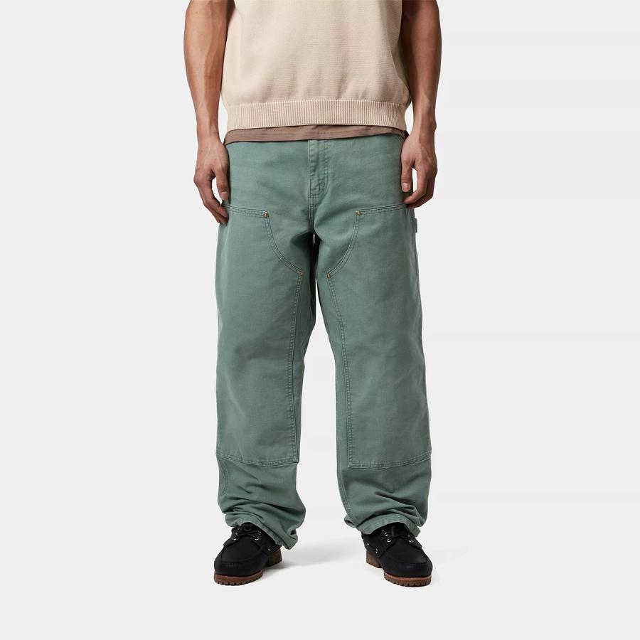 Carhartt WIP Double Knee Pant - Silver Pine (Stone Canvas)
