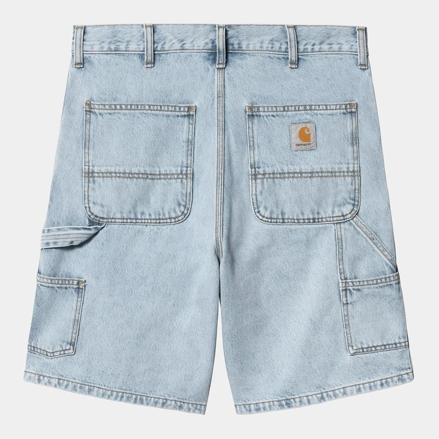 Carhartt WIP Double Knee Short - Blue (Heavy Stone...