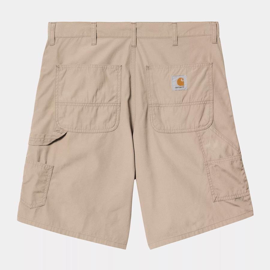 Carhartt WIP Double Knee Short - Wall (Rinsed)