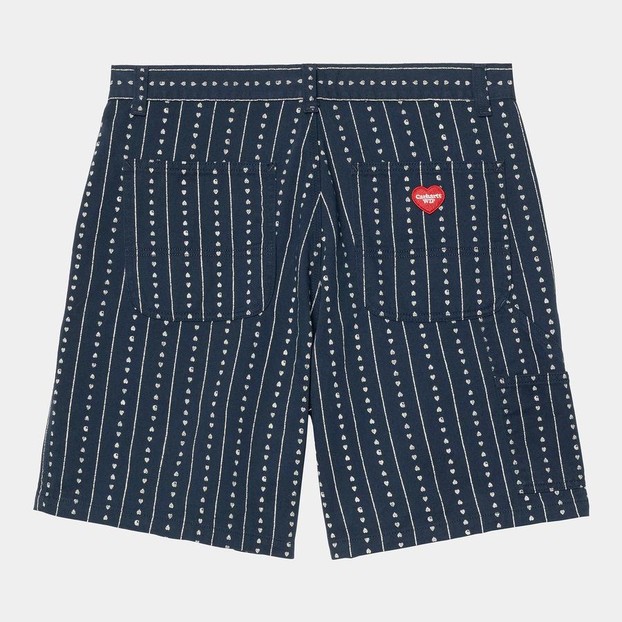 Carhartt WIP Drewe Heart C Pinstripe Short - Ink /...