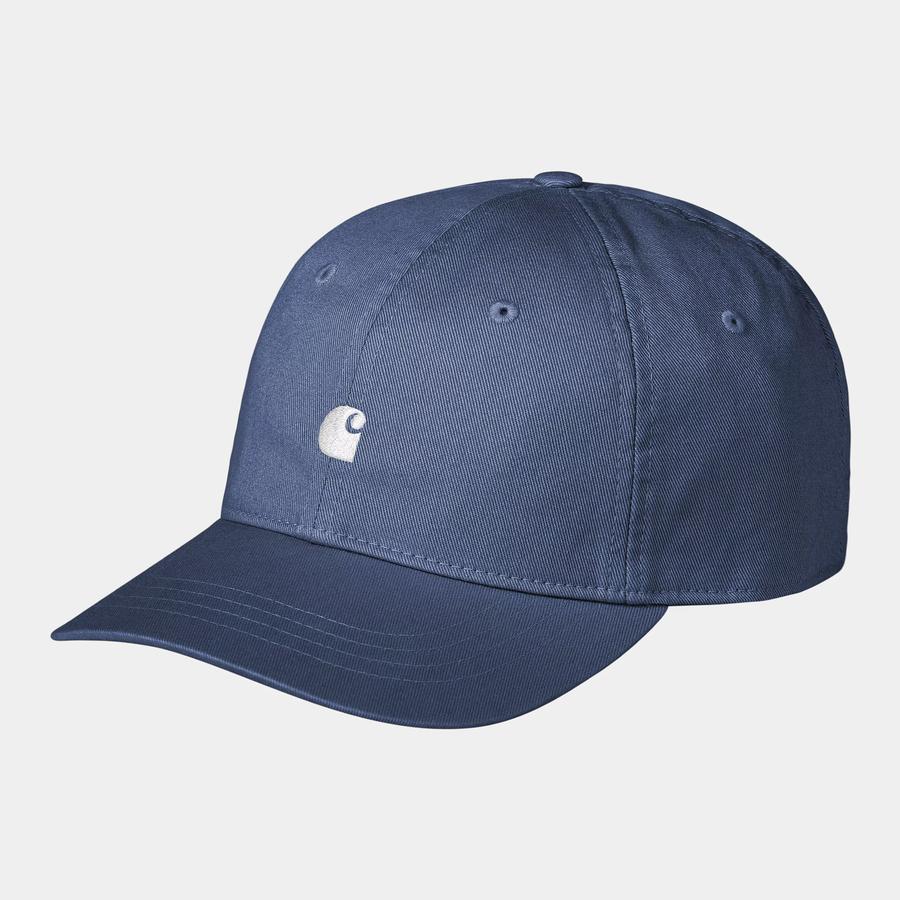 Carhartt WIP Madison Logo Cap - Blue Iris / White