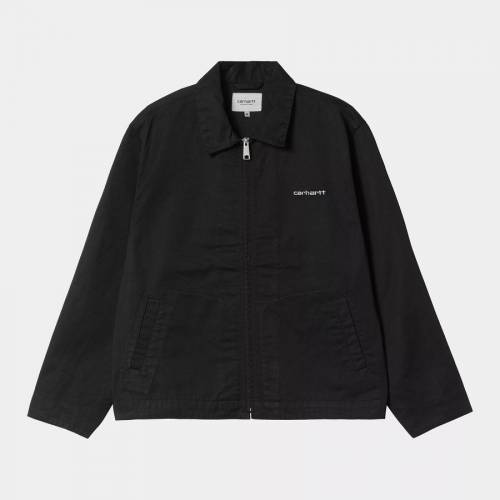 Carhartt WIP Module Script Jacket - Black (Rinsed)