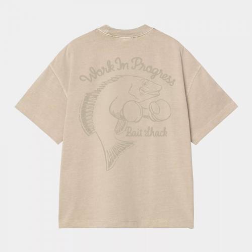 Carhartt WIP S/S Bait Shack T-Shirt - Wall (Garment Dyed)