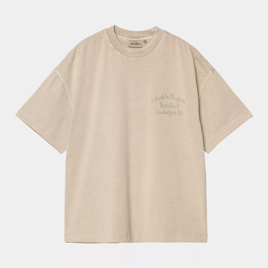 Carhartt WIP S/S Bait Shack T-Shirt - Wall (Garment Dyed)