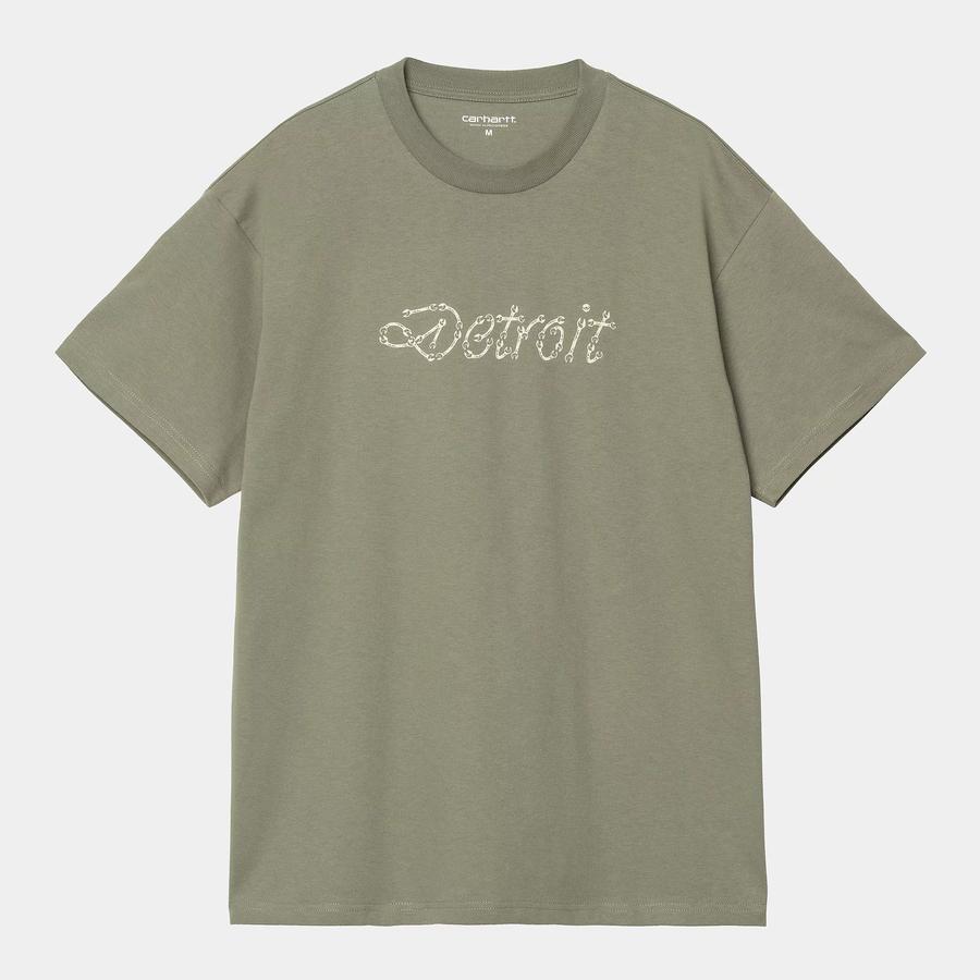 Carhartt WIP S/S Peace And Work T-Shirt - Dollar Green / Natural