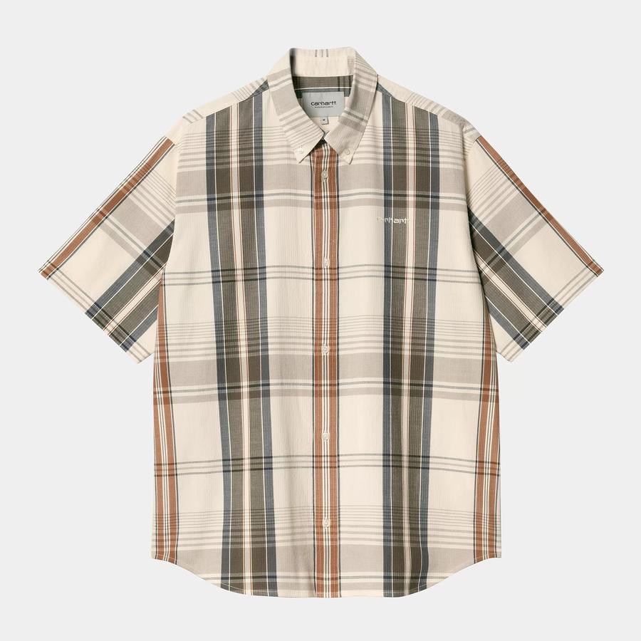 Carhartt WIP S/S Roslin Check Shirt - Natural / Wa...