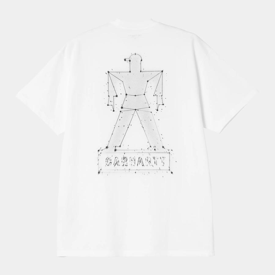 Carhartt WIP S/S Stargazer T-Shirt - White / Black