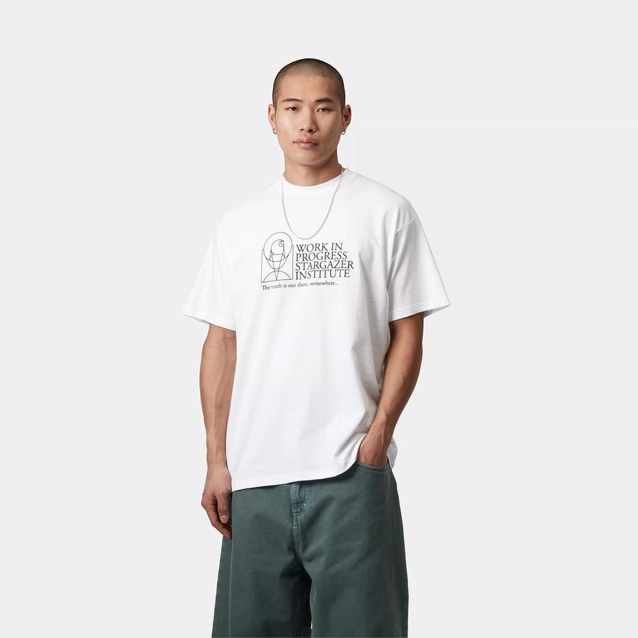Carhartt WIP S/S Stargazer T-Shirt - White / Black