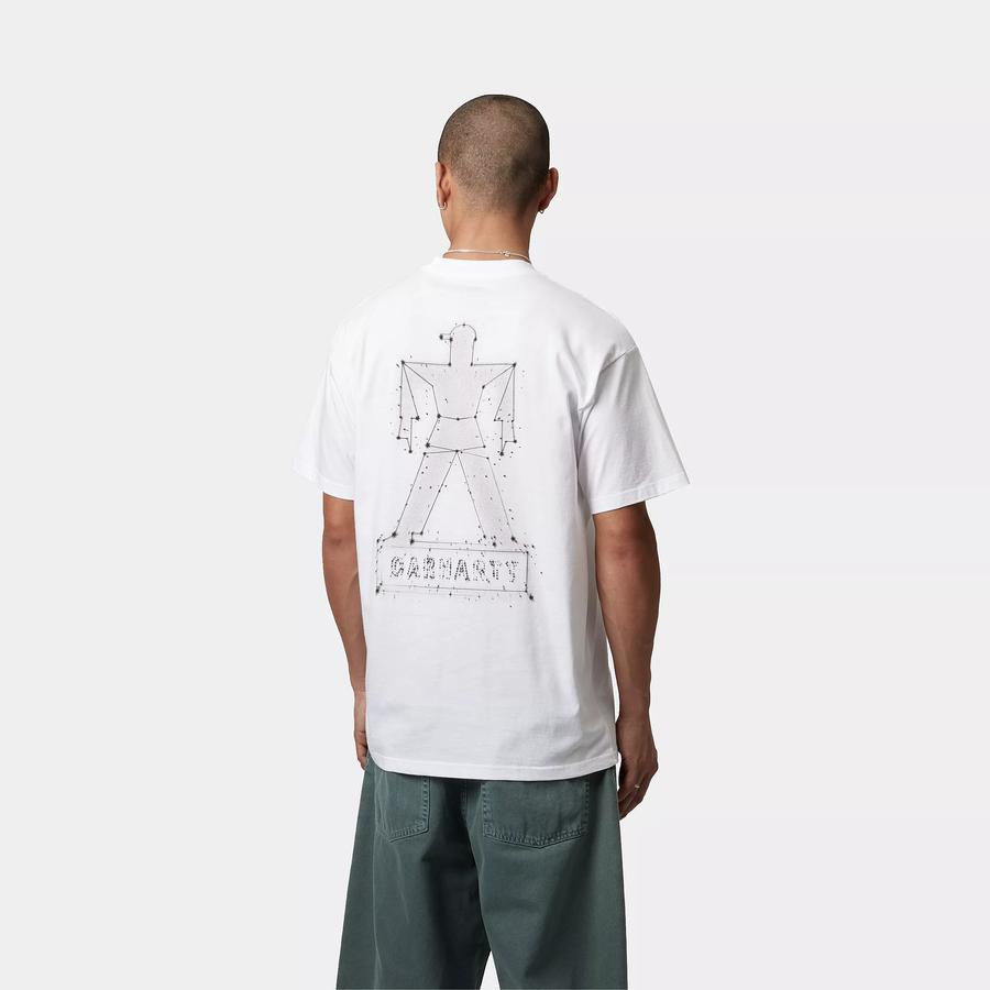 Carhartt WIP S/S Stargazer T-Shirt - White / Black