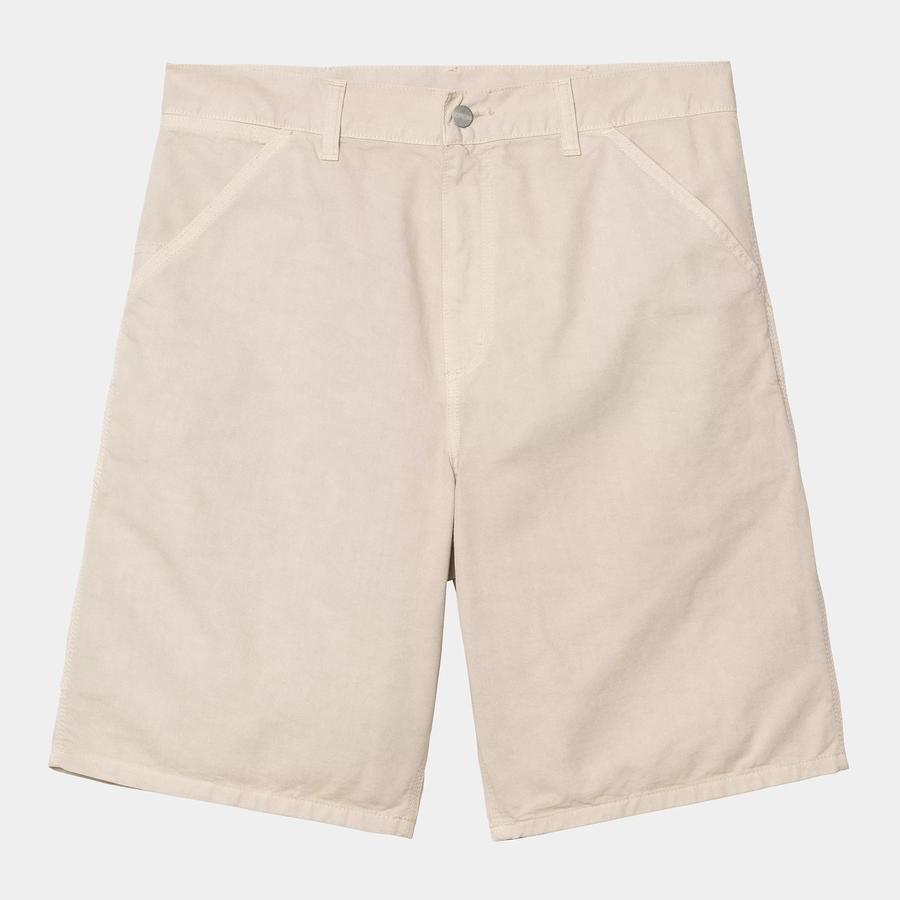 Carhartt WIP Single Knee Short - Fleur De Sel (Garment Dyed)