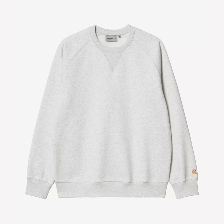 Carhartt WIP Chase Sweatshirt - Ash Heather / Gold