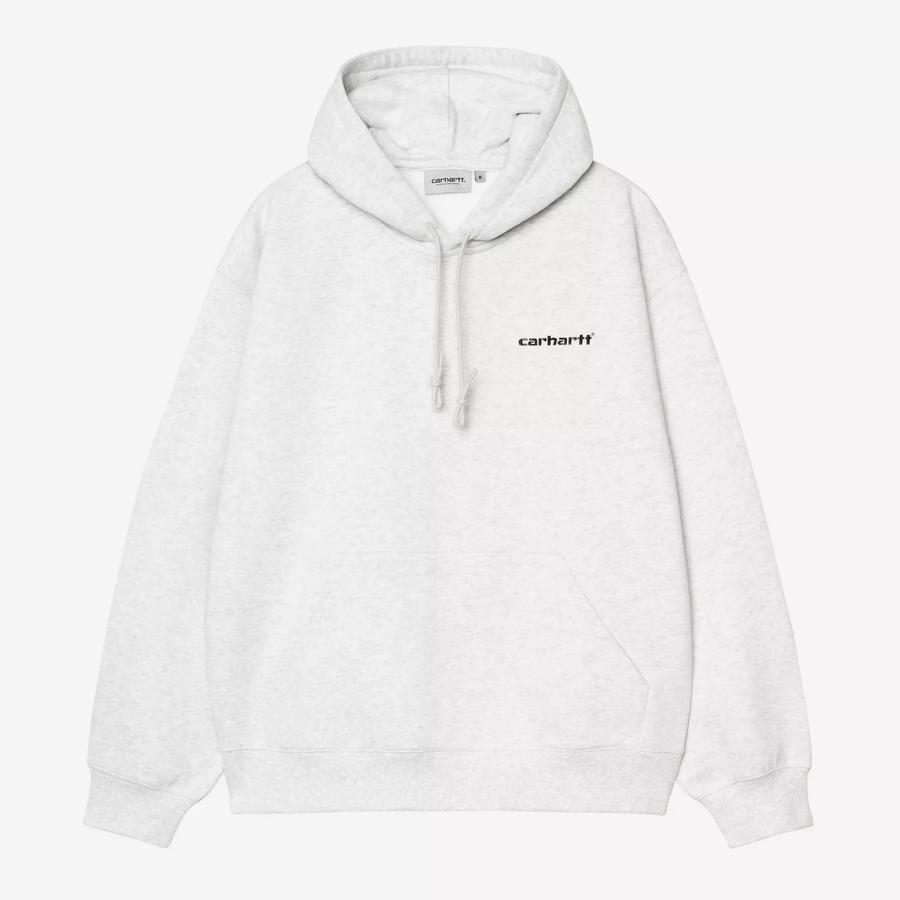 Carhartt WIP Hooded Caps Sweatshirt - Ash Heather