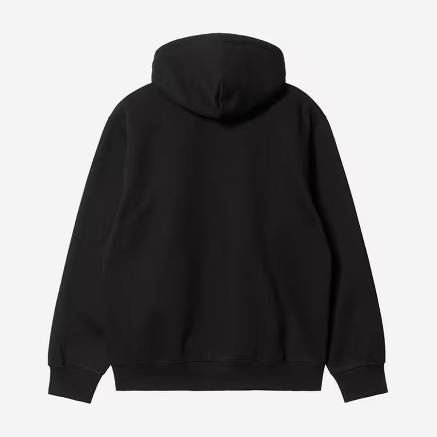 Carhartt WIP Hooded Carhartt Sweatshirt - Black / Black