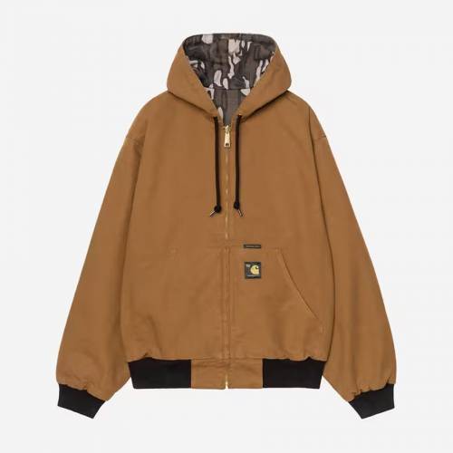 Carhartt WIP OG Active Jacket 50th Anniversary Edition - Canvas Hamilton Brown / Camo Trebark (Rinsed)