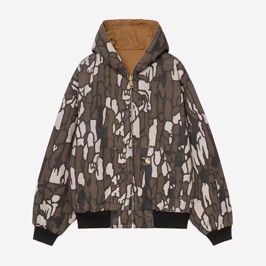 Carhartt WIP OG Active Jacket 50th Anniversary Edition - Canvas Hamilton Brown / Camo Trebark (Rinsed)