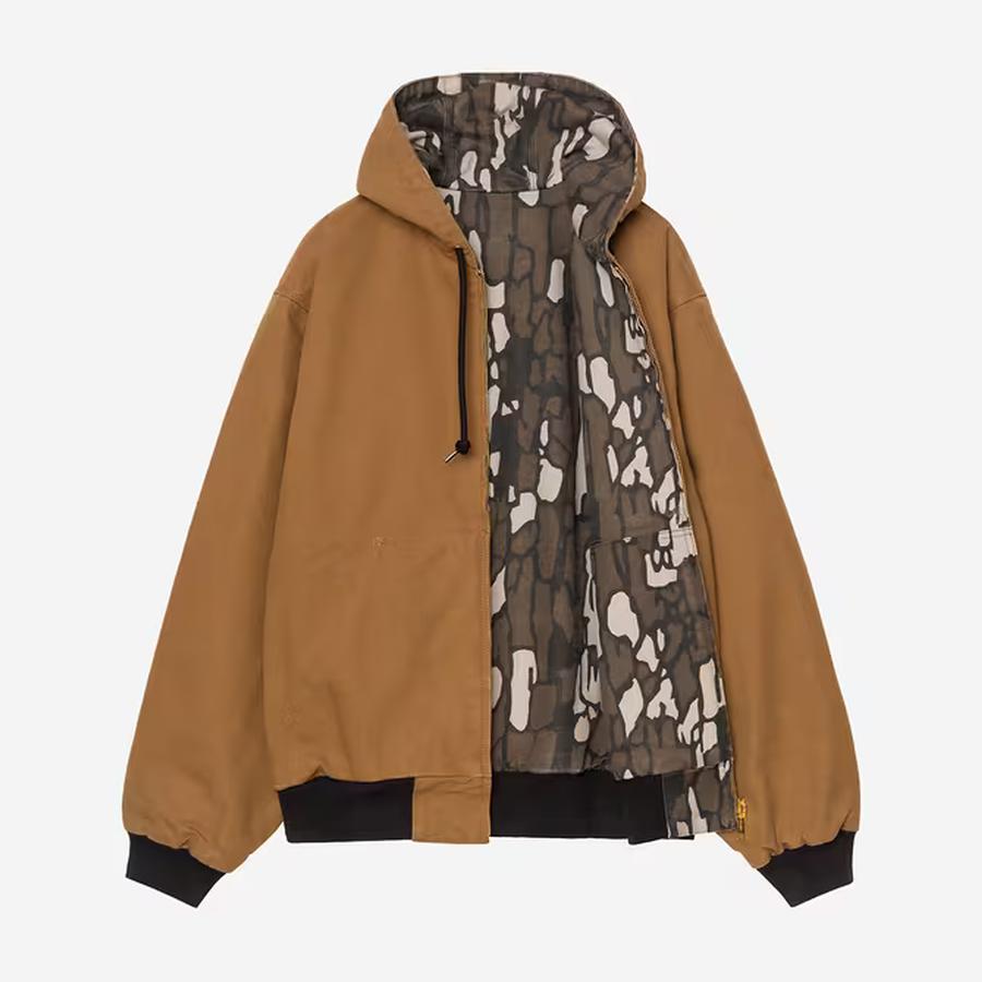 Carhartt WIP OG Active Jacket 50th Anniversary Edition - Canvas Hamilton Brown / Camo Trebark (Rinsed)