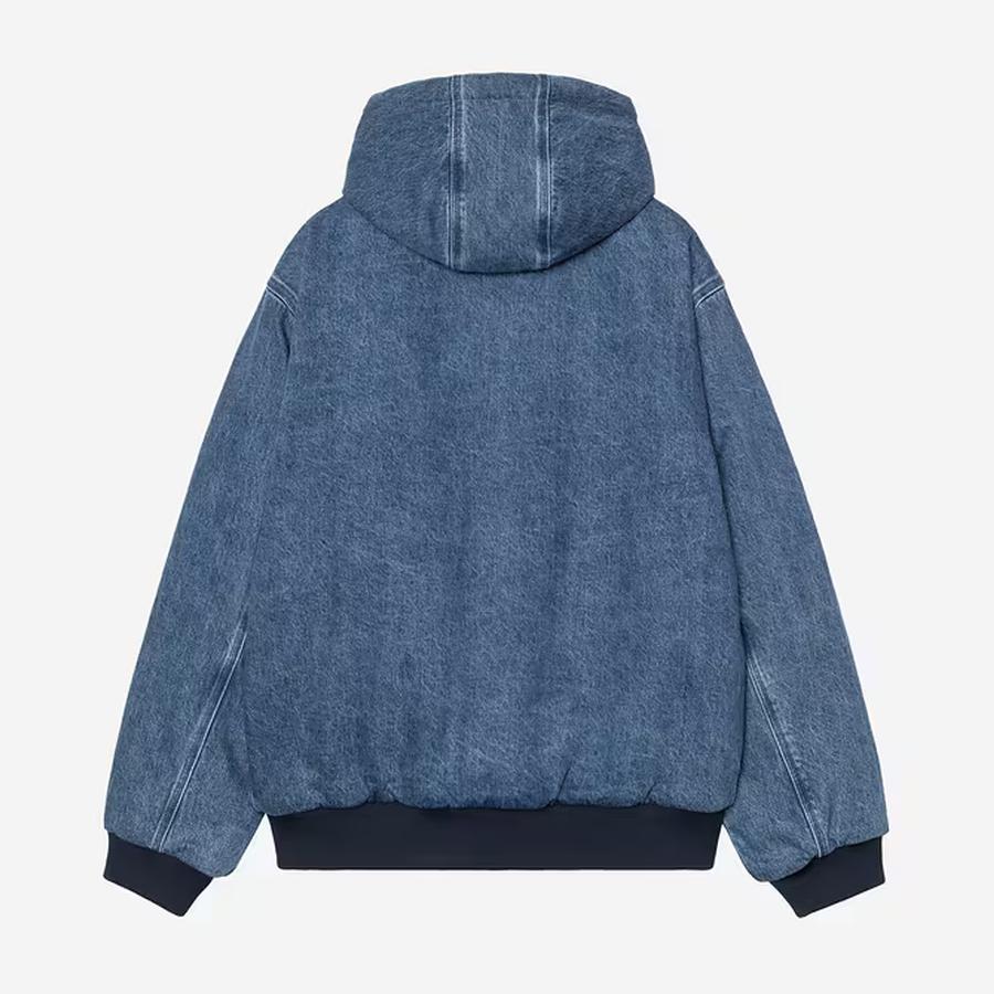 Carhartt WIP OG Active Jacket 50th Anniversary Edition - Denim Blue / USA Red (Stone Bleached)