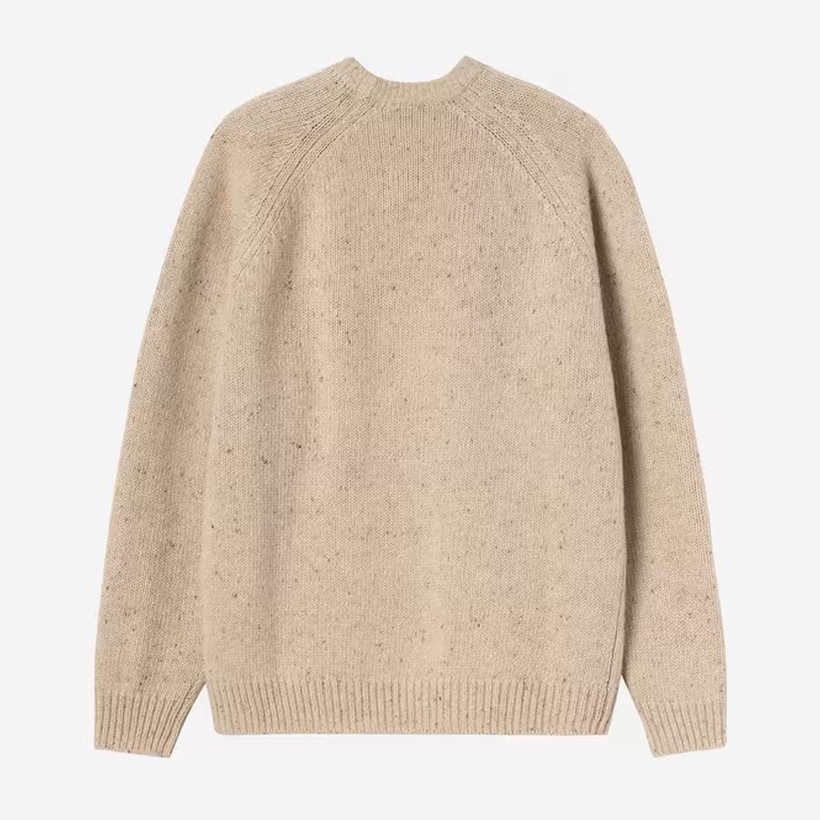 Carhartt WIP Anglistic Sweater - Speckled Fleur De Sel