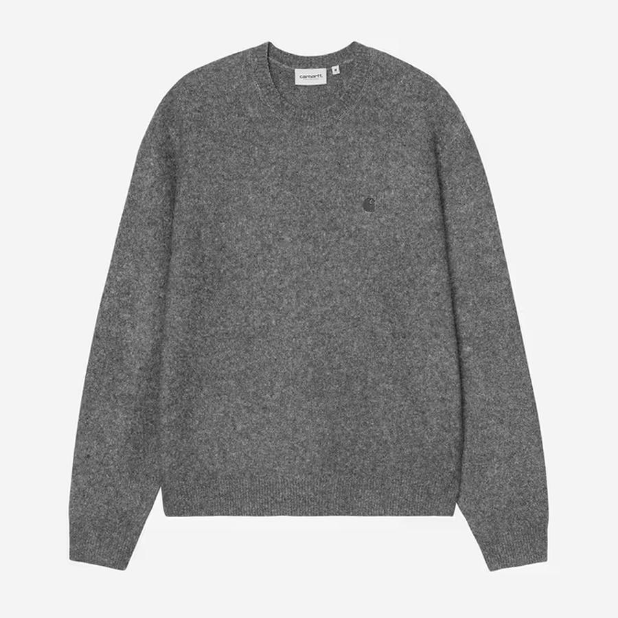 Carhartt WIP Curtis Sweater - Tangled Graphite