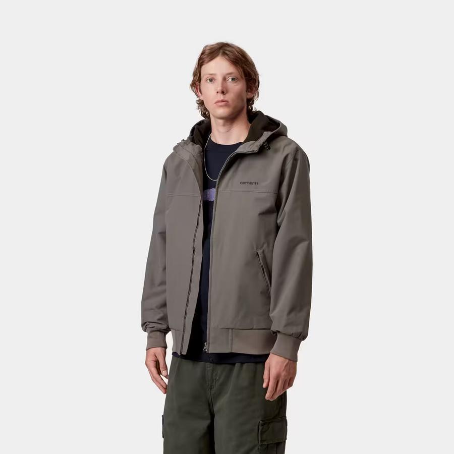 Carhartt WIP Hooded Sail Jacket - Porphyry / Black