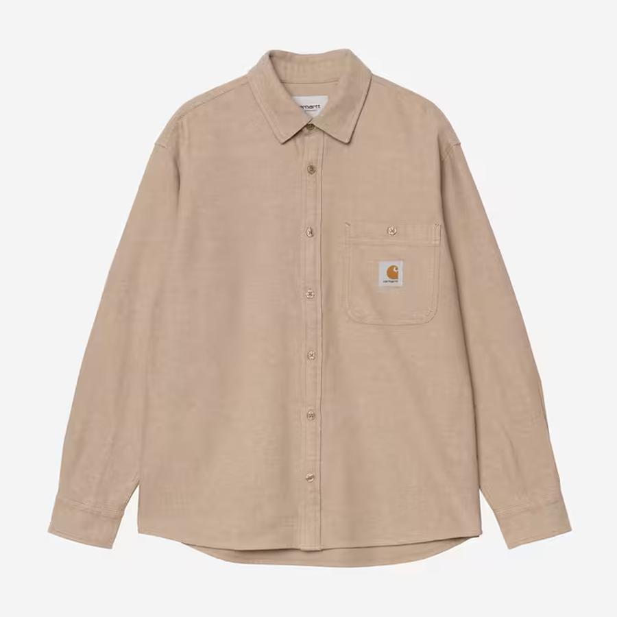 Carhartt WIP L/S Edgar Shirt - Peanut / Wax