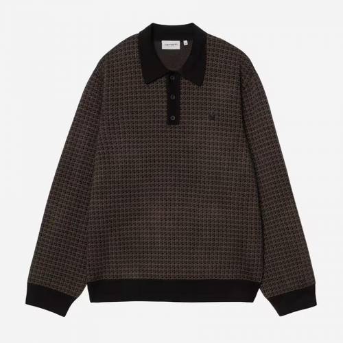 Carhartt WIP L/S Lowis Polo - Lowis Houndstooth / Vitola